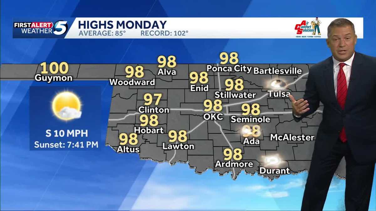 Rain this morning will help temps