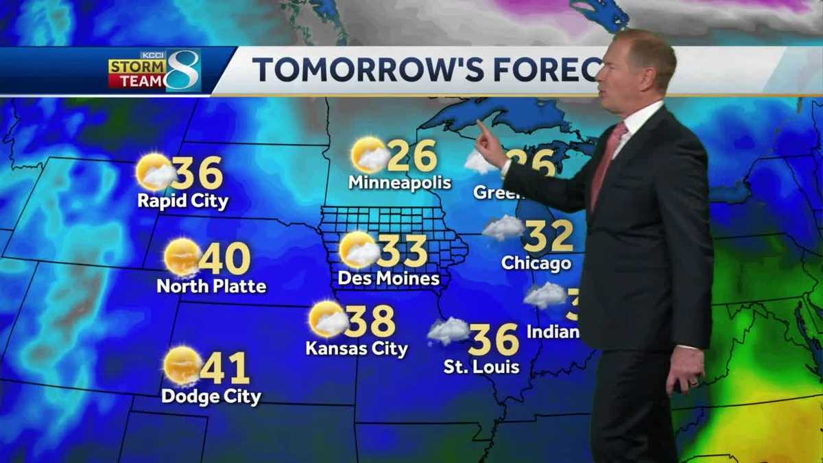 Clouds give way to sunshine on chilly Wednesday