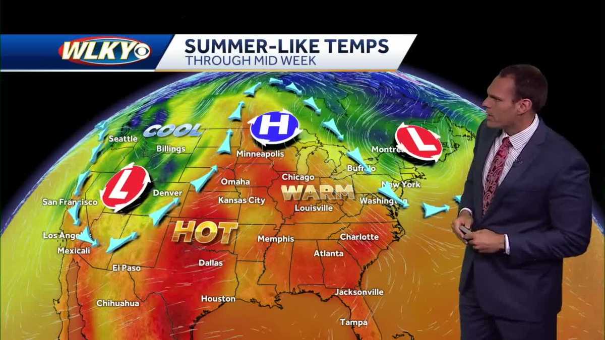 Summer-like warmth ahead this week
