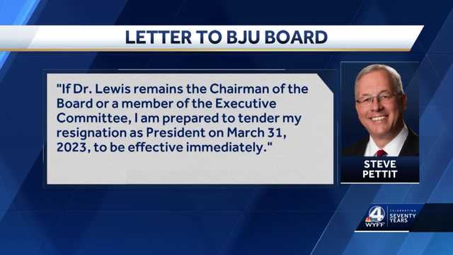 South Carolina: Letter shows tension between BJU president, board chair leading up to resignation - Vimarsana News