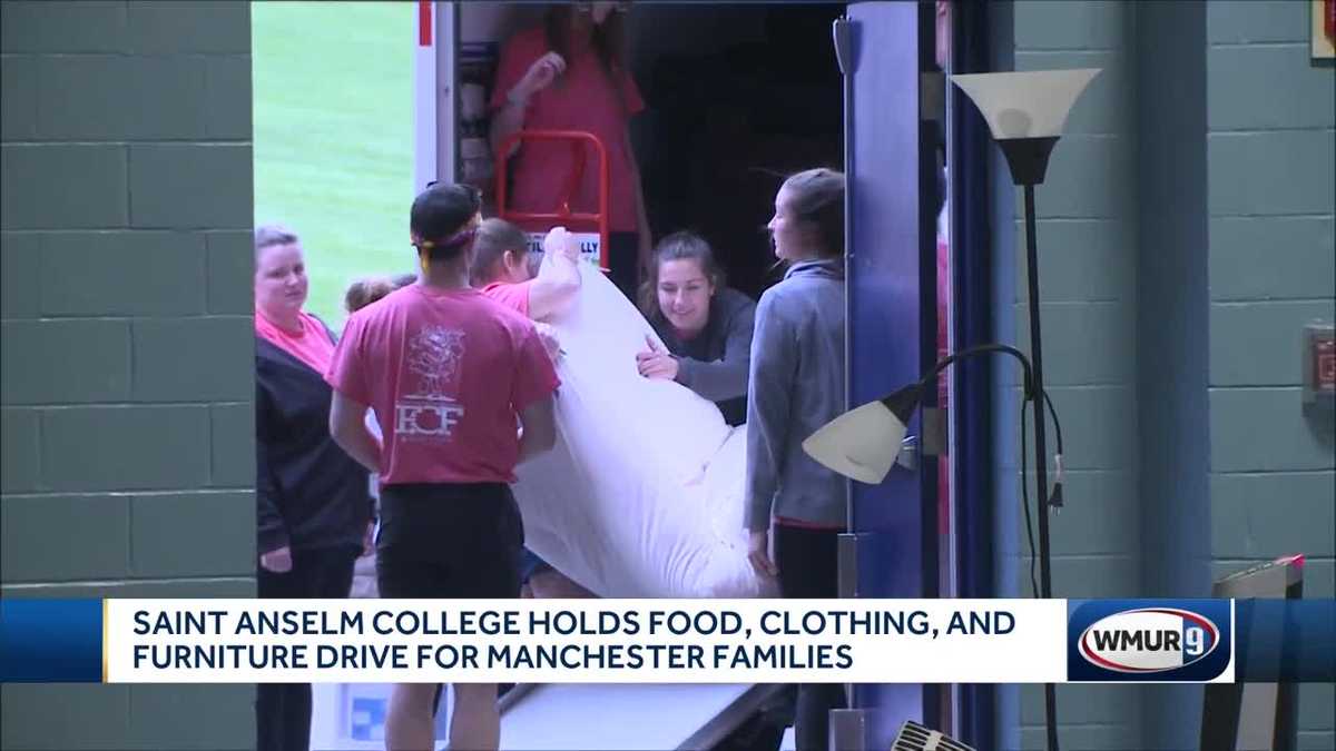 Saint Anselm College collects items from students leaving for summer to