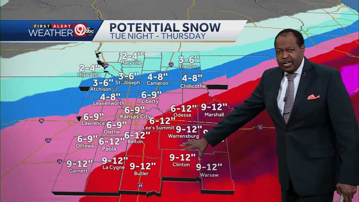 Kansas and Missouri winter storm watch going into effect Tuesday
