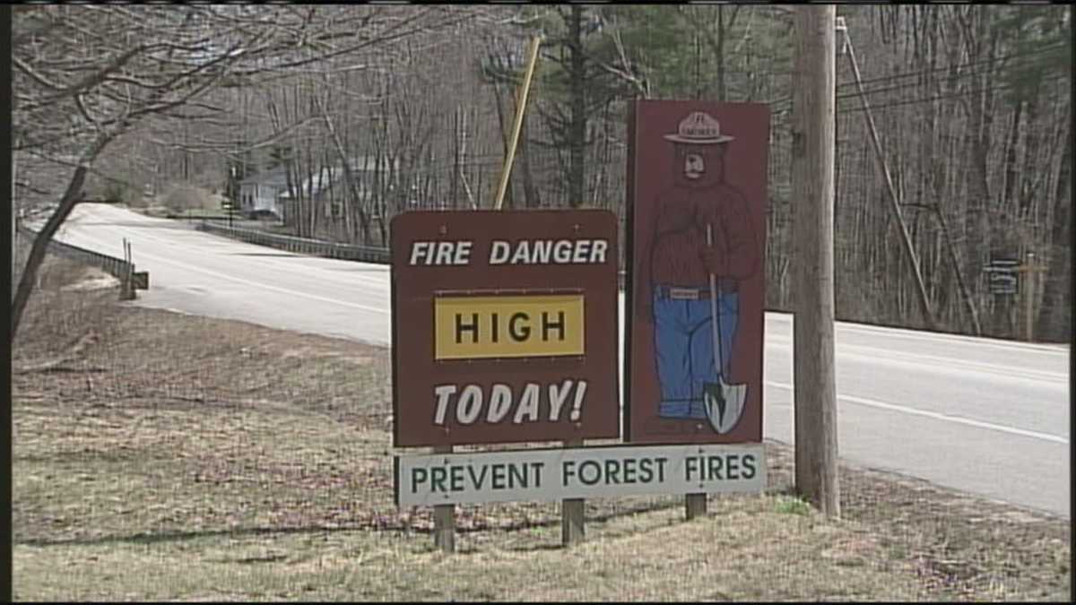 Fire danger high in Maine
