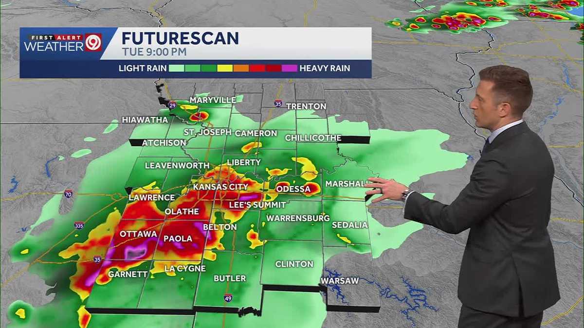 Kansas City could see severe thunderstorms Tuesday, Wednesday