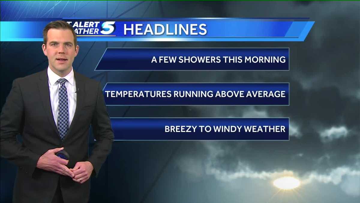 Forecast: Cloud cover today, turning warmer