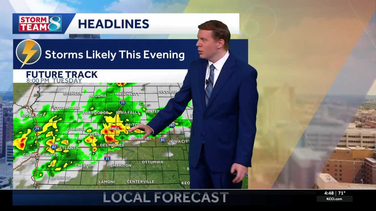 Iowa weather: Hot today ahead of storms this evening