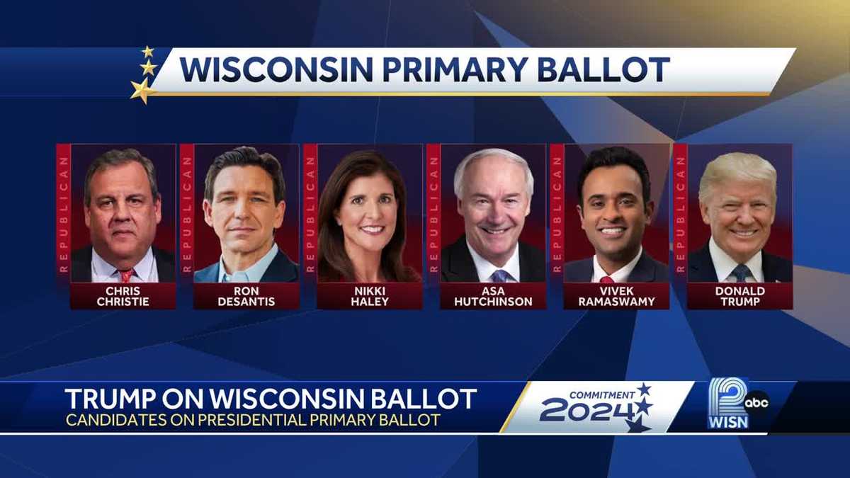 Former President Donald Trump will appear on Wisconsin's presidential ...