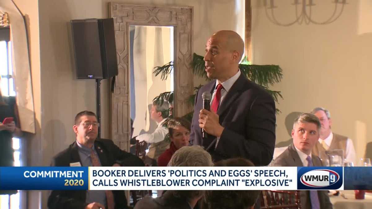Booker calls whistleblower claim 'explosive'