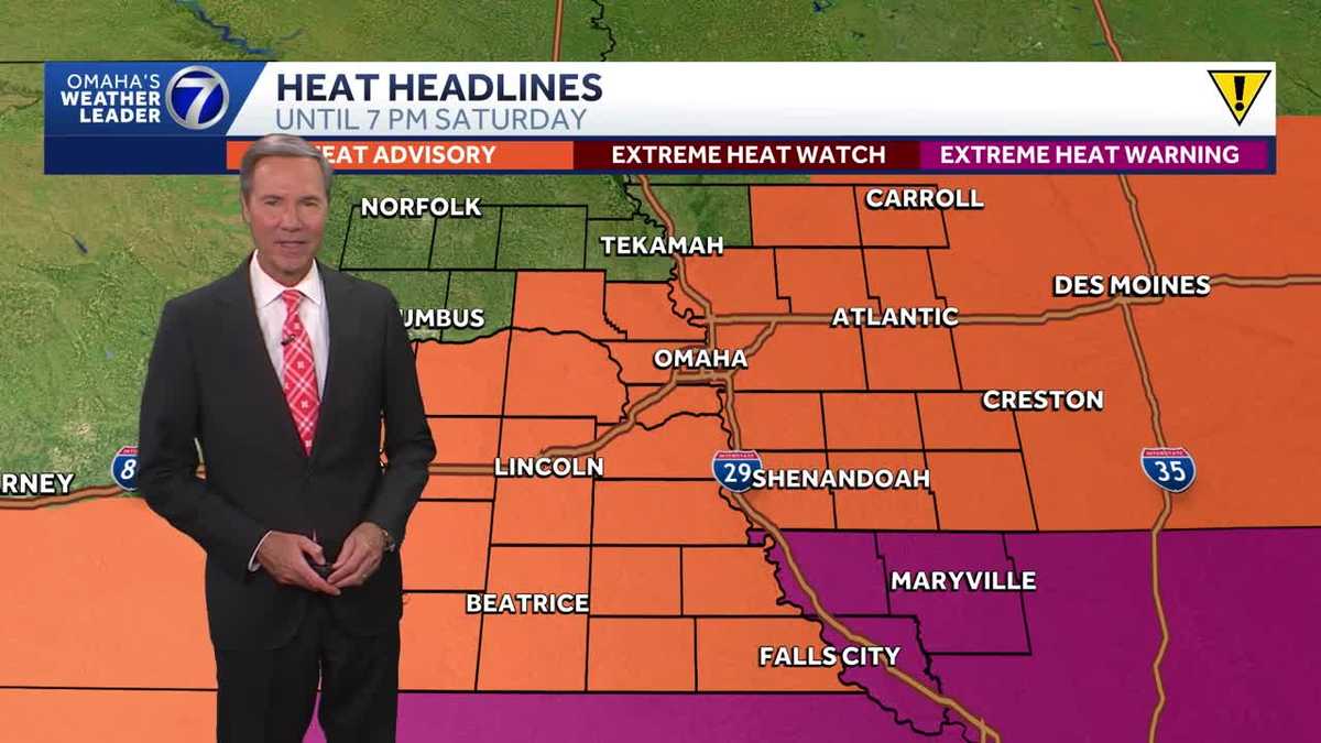 Heat advisory into Saturday around Omaha