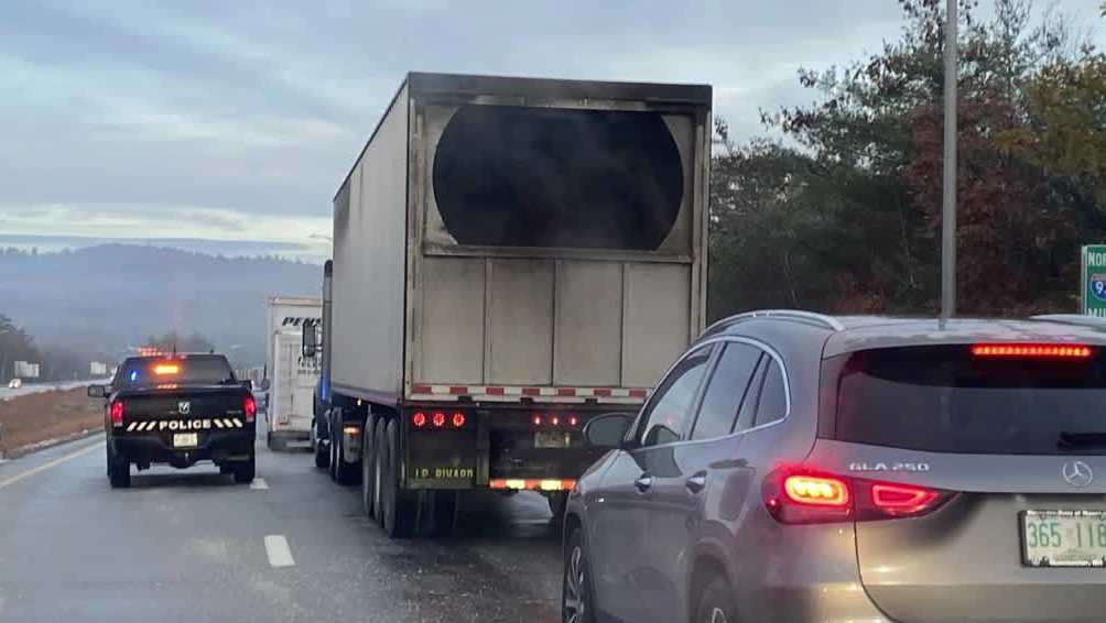 Plymouth New Hampshire Tractor Trailer Crash I 93 Back Open