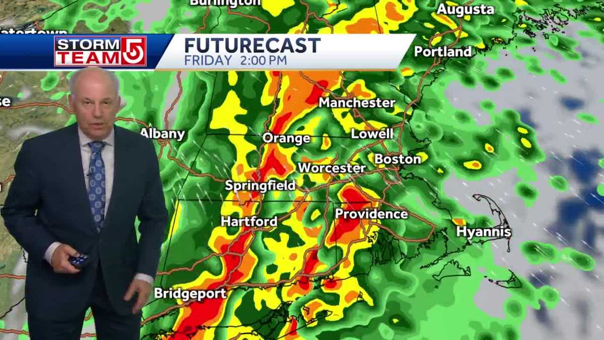 Video: Timeline for when rain, wind arrives