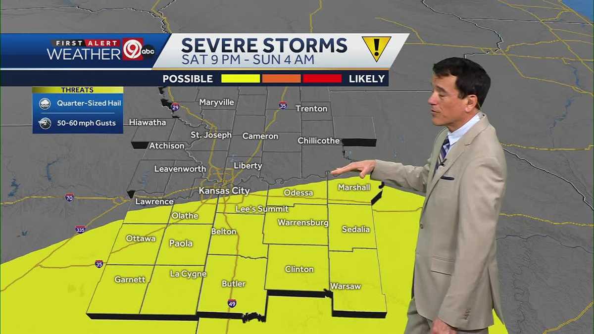 Strong to Severe Storms expected overnight through Sunday morning