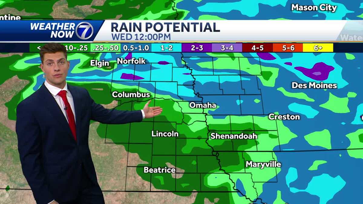 Partly cloudy today with a rainy middle week ahead