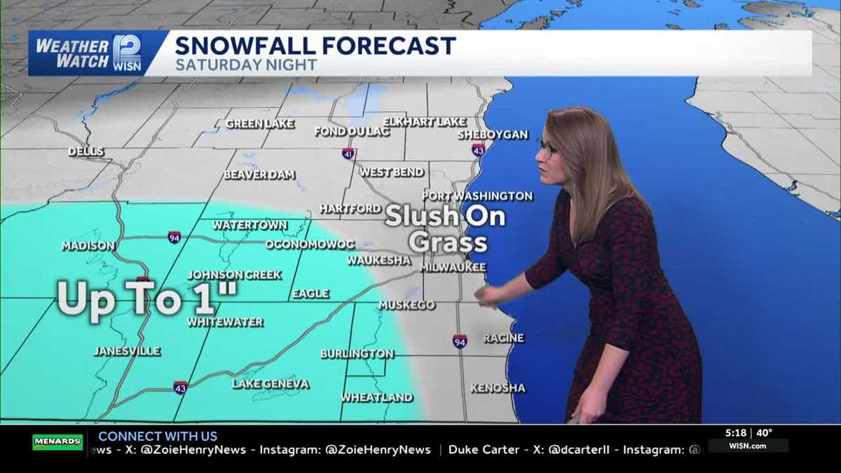 From a cold rain to snow and a wintry mix Saturday in SE Wisconsin
