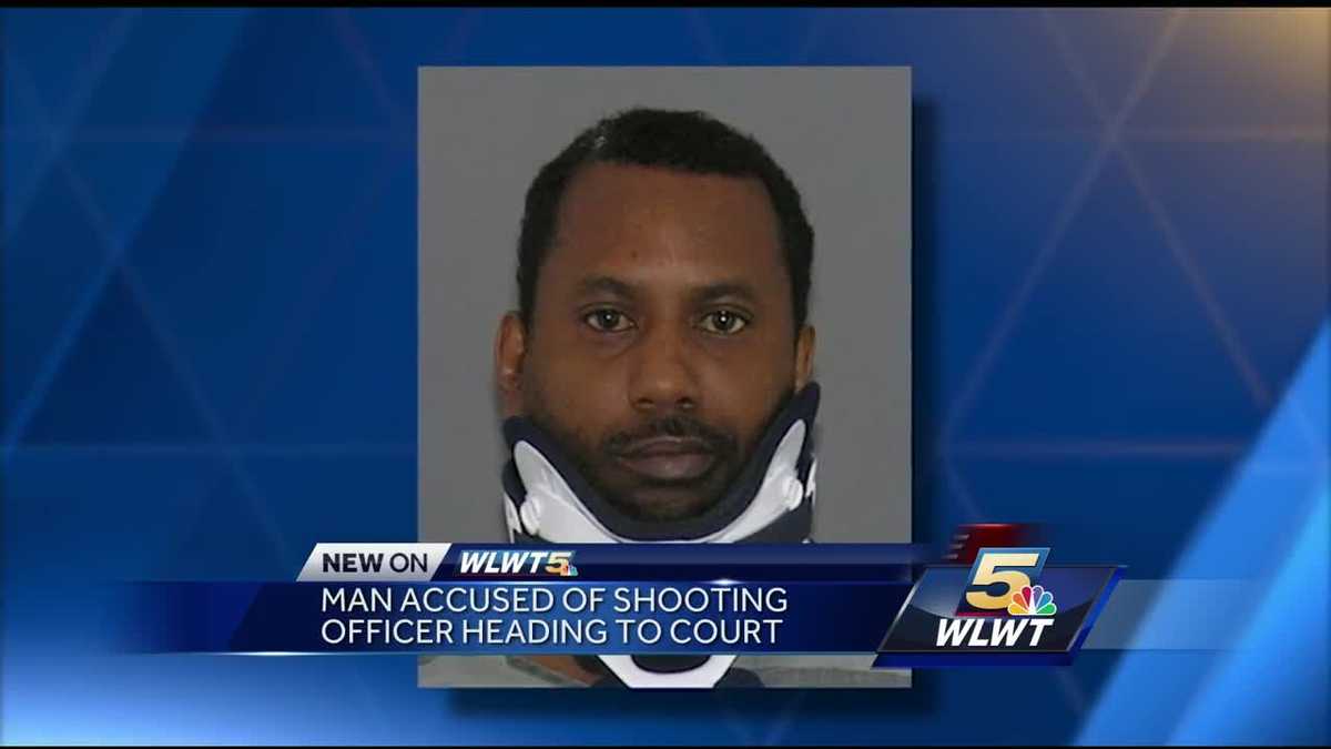 Man accused of shooting officer released from hospital