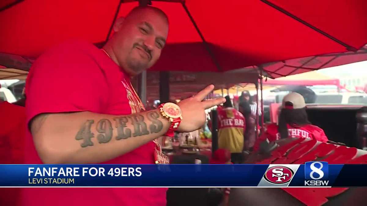Fanfare at Levi Stadium for Niners playoff game