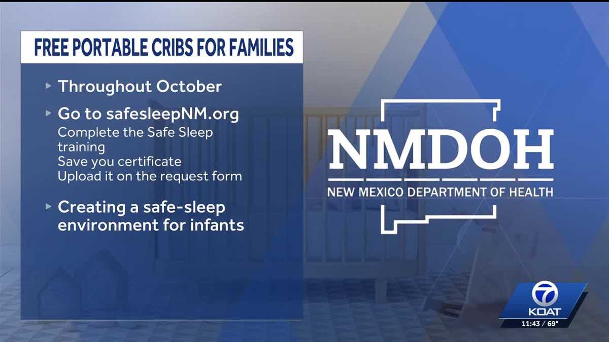 New Mexico offering free portable cribs this month for families in need