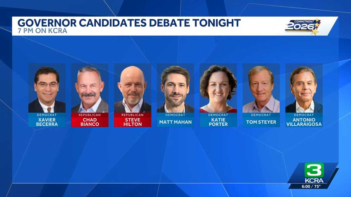 California governor candidates face off on key issues. Watch Wednesday’s debate
