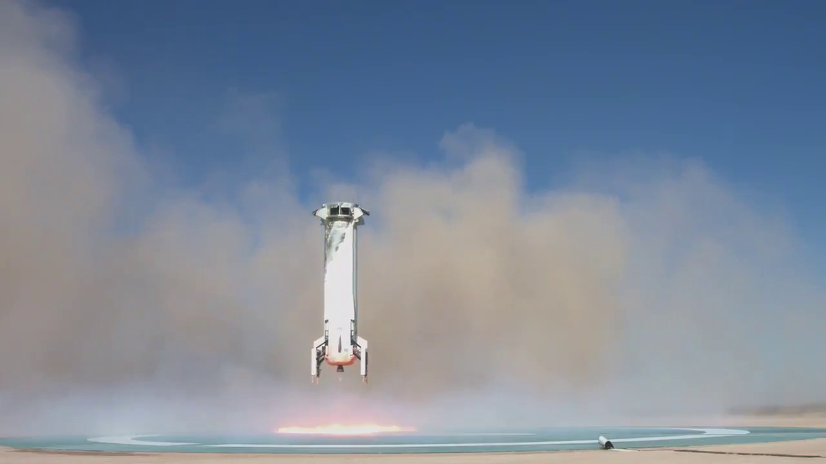 'Mannequin Skywalker' rides Blue Origin's new crew capsule