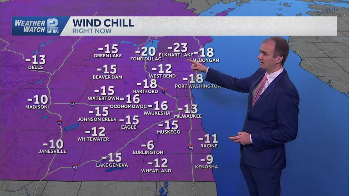 Weather: Cold wind chills continue overnight