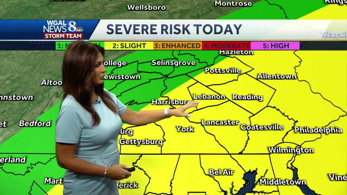 Some Strong To Severe Storms Possible Later Today