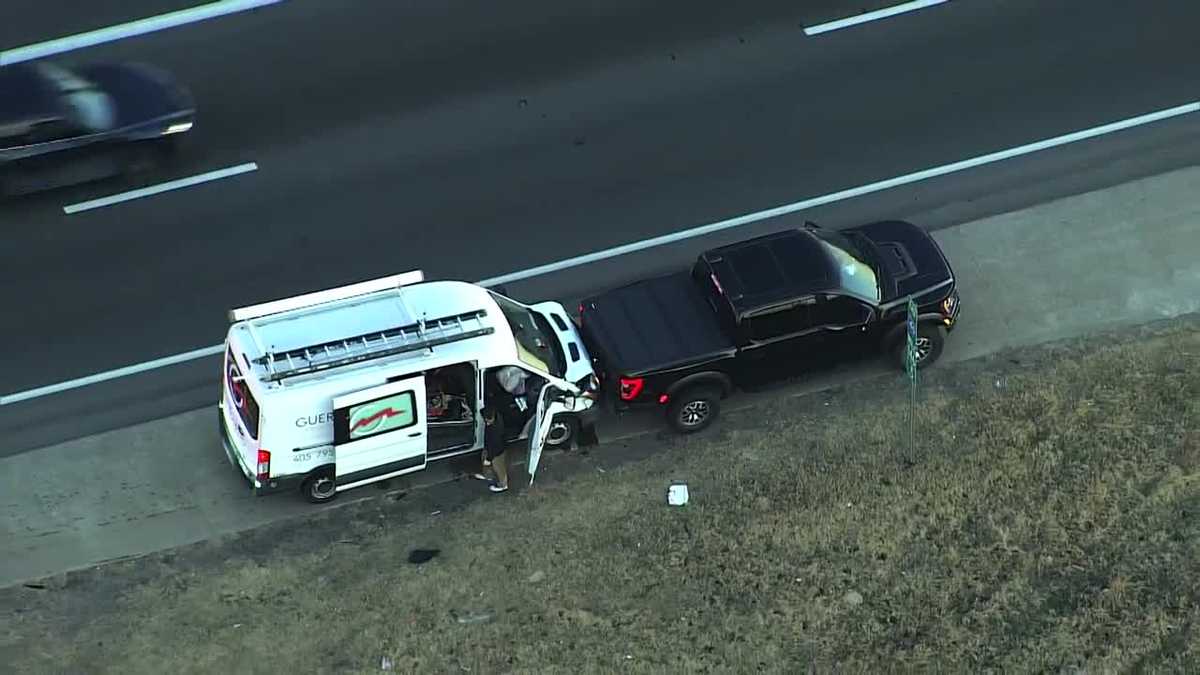 Multi-vehicle crash on I-40 in OKC causing traffic backup - KOCO