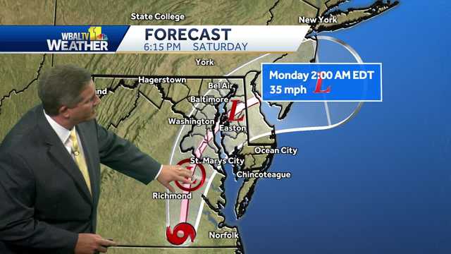Maryland weather: Tropical Storm Ophelia Saturday night update - Vimarsana News