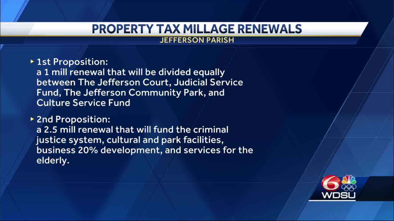 Jefferson Parish Residents Will See Several Millages On Ballot