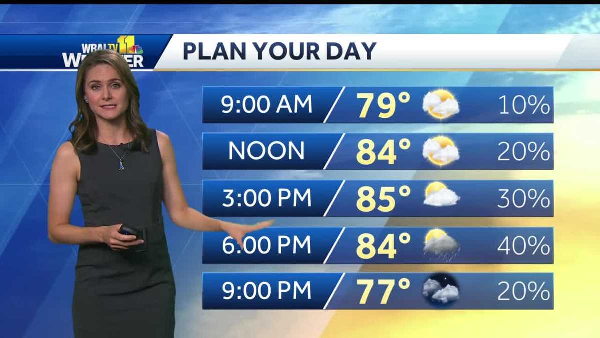 Warm and Scattered showers over the next couple days
