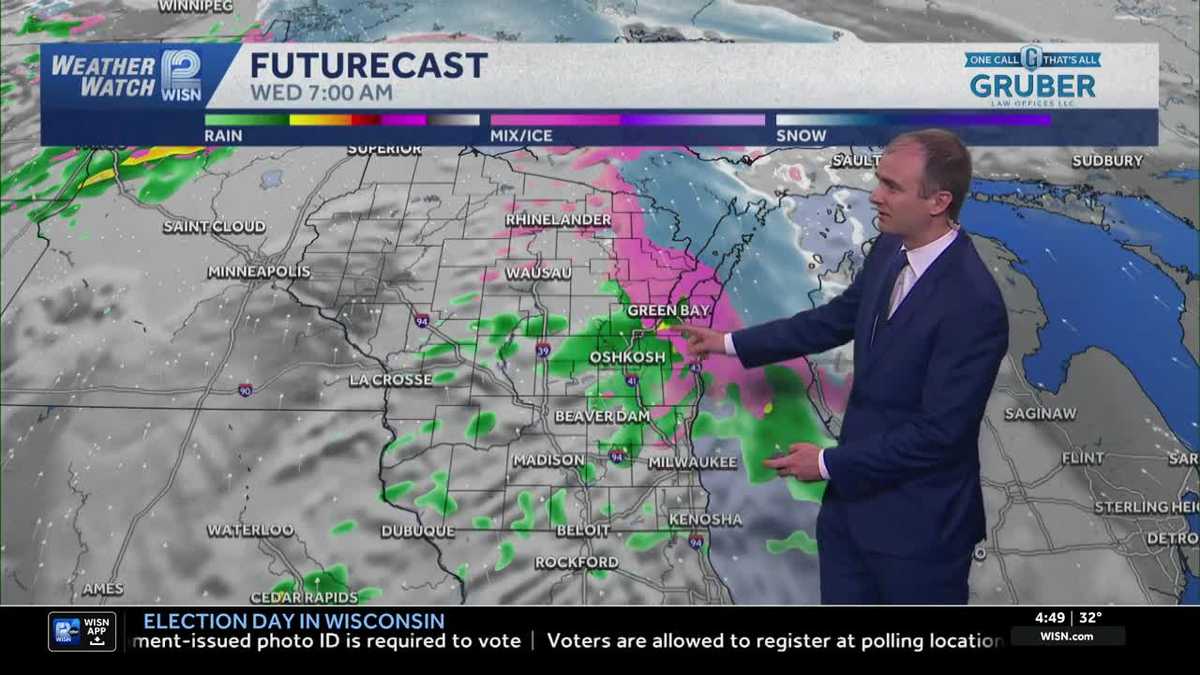Weather: Overnight wintry mix chance