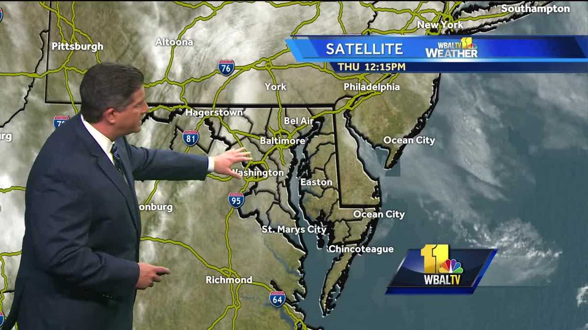 Mix of sun and clouds and warm on Thursday