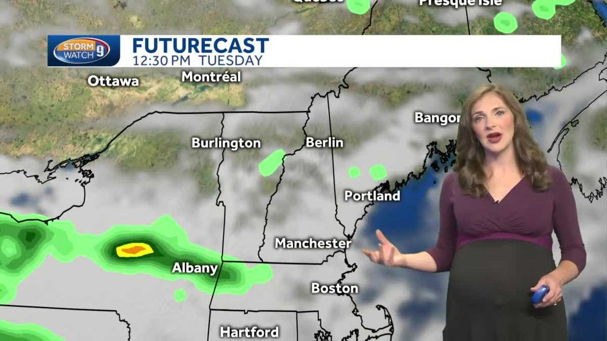 Watch: Warmer with a few showers possible to start the work week