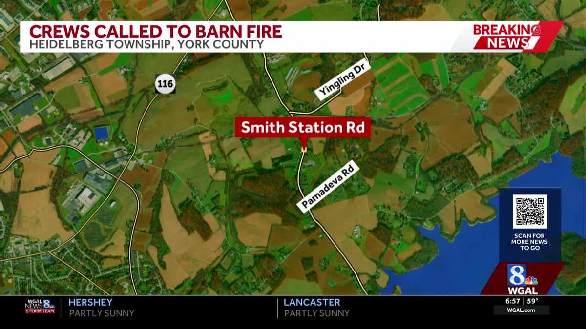 Crews respond to barn fire in York County