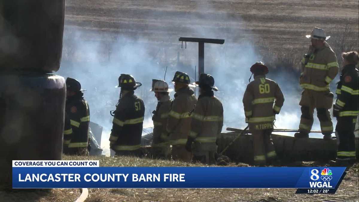 Demolition crew sets barn on fire in Lancaster County