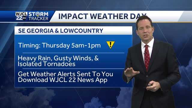 Savannah: Timing out thunderstorms and a temperature drop - Vimarsana News