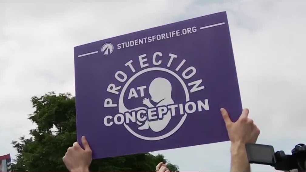 Anti-abortion groups rejoice while promising support for pregnant women in absence of abortion options