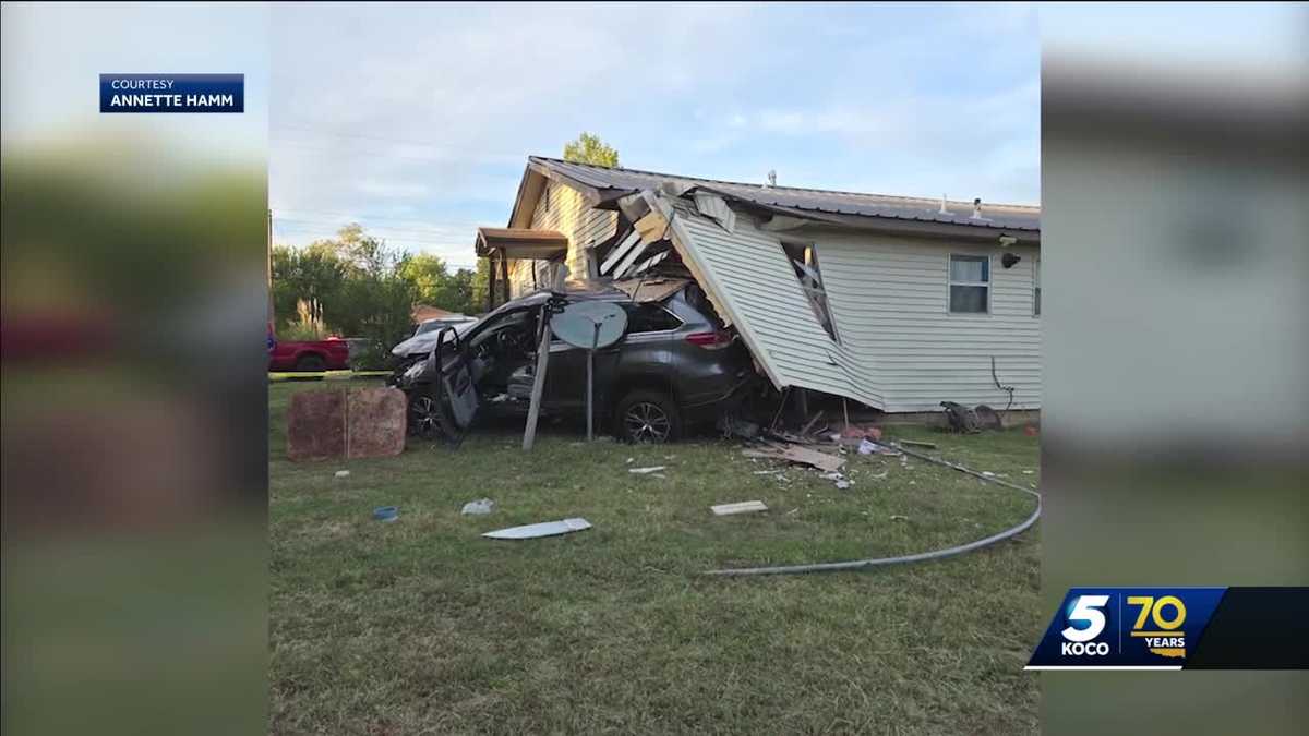 Park home damaged after car crashes into it