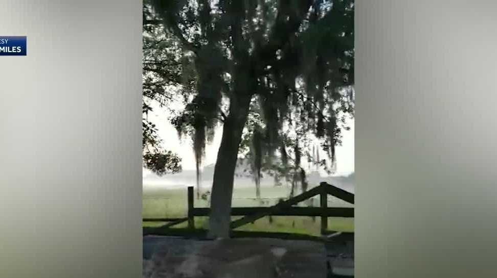 Brush fire in western St. Lucie County near Highway 70