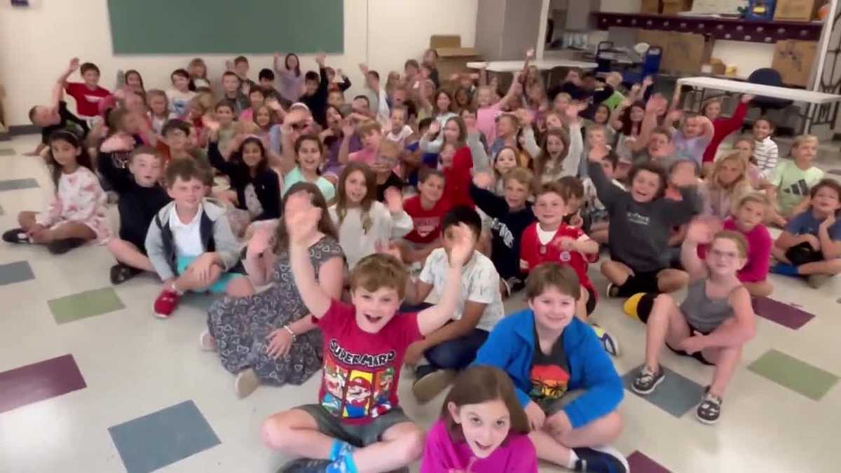 WMUR's Kevin Skarupa visits Riddle Brook Elementary School