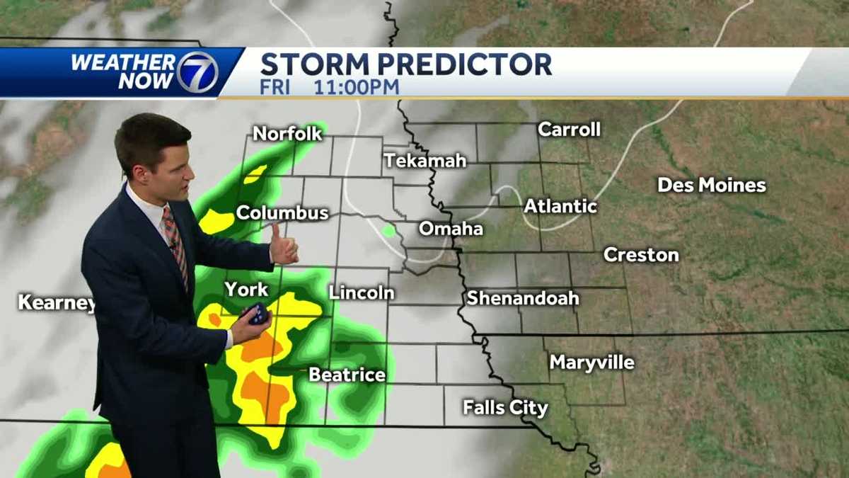 Scattered showers tonight, sunny and mild Saturday