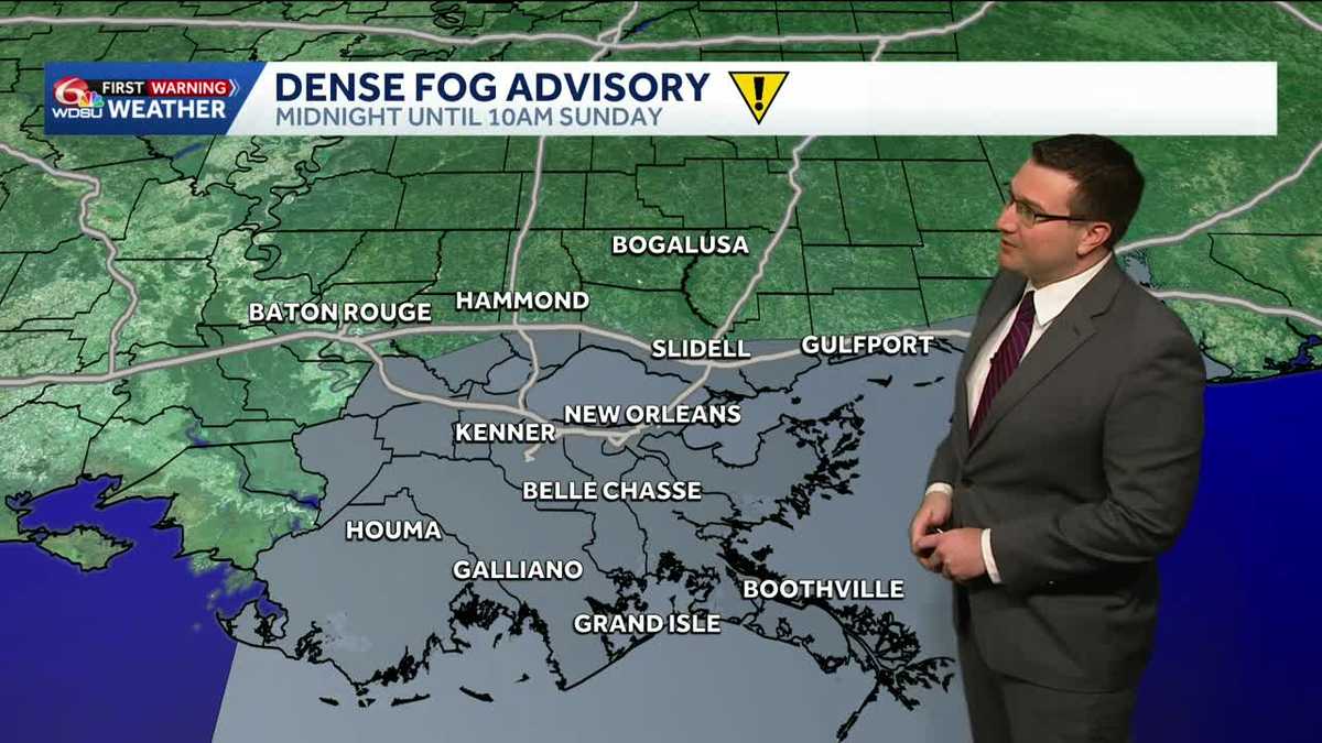 Fog possible tonight and Sunday morning, big cool down next week
