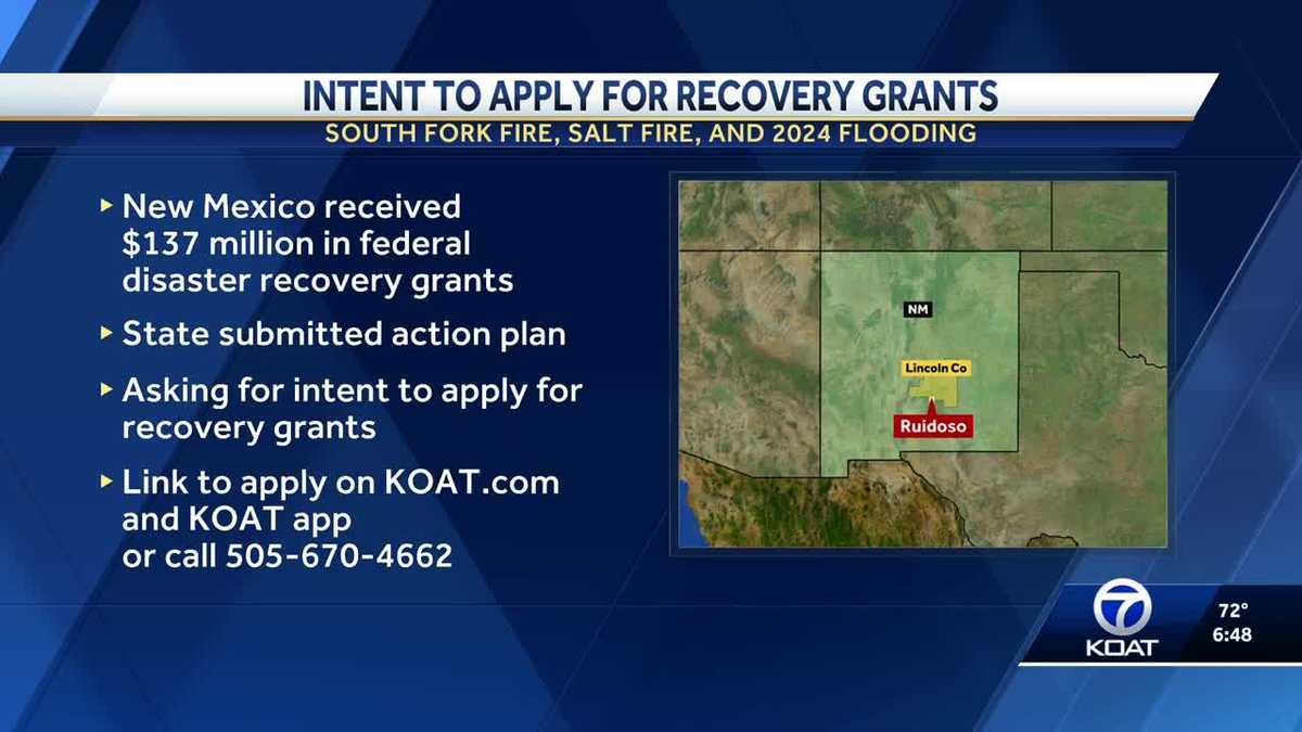 Disaster recovery funds for 2024 Ruidoso fires and floods