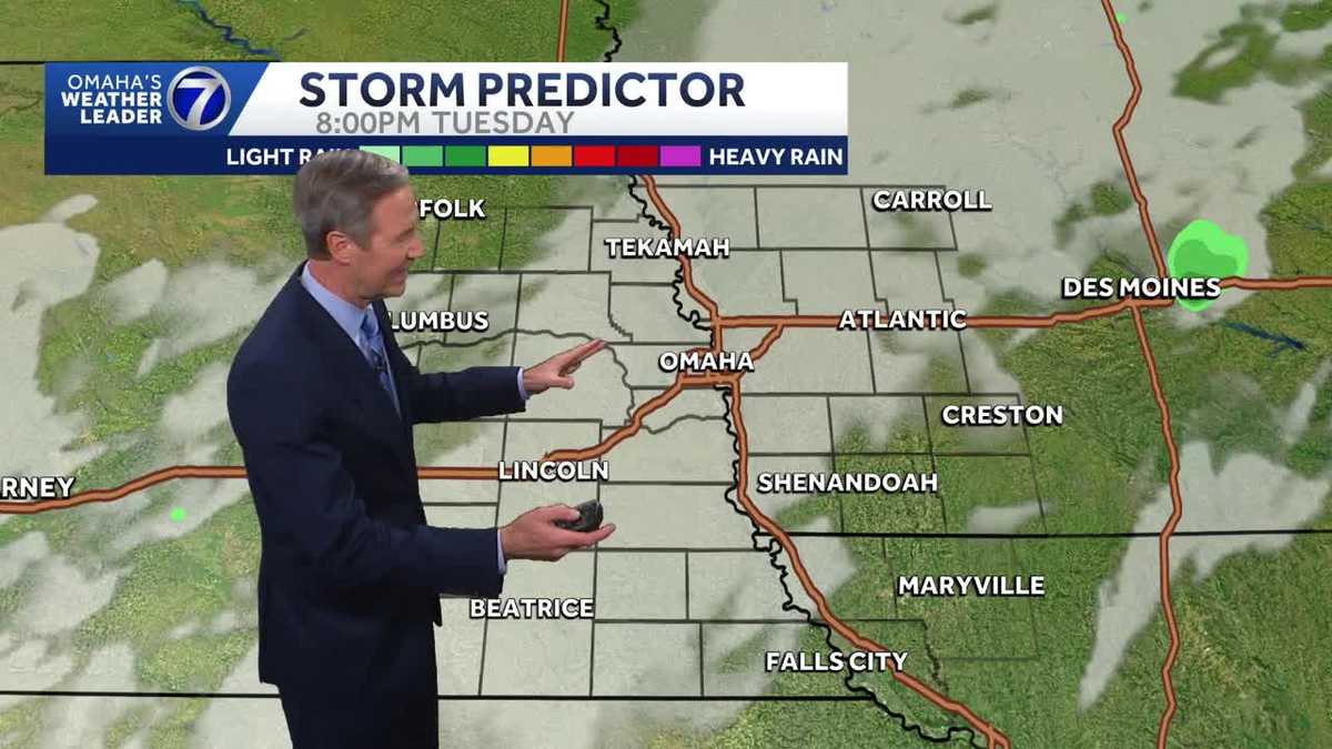 Hot this evening, rain chances ahead for Omaha for a few days - KETV