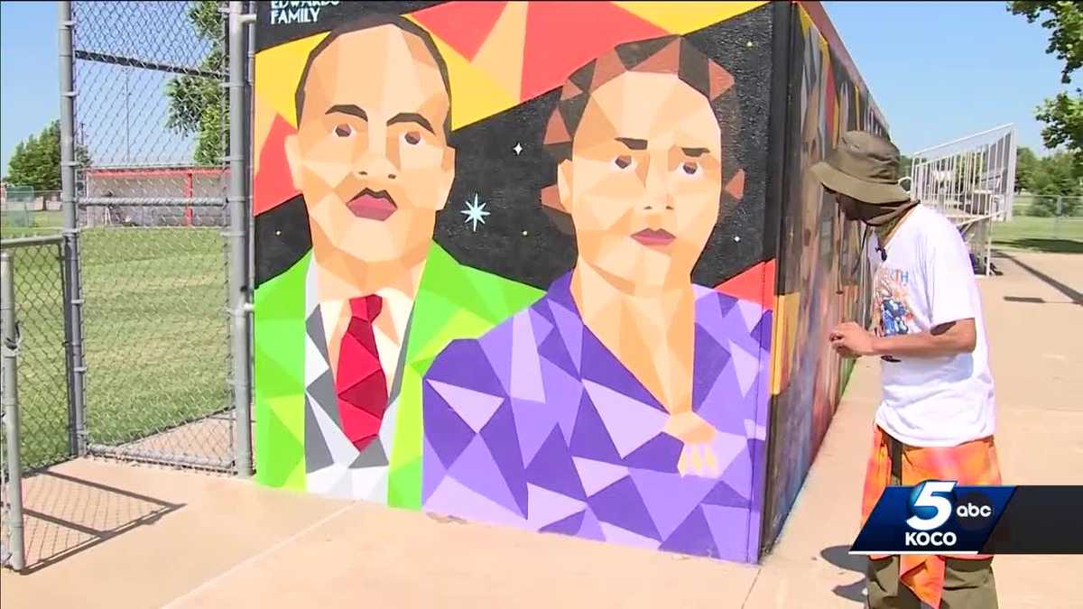 New mural at OKC high school highlights city's history, icons