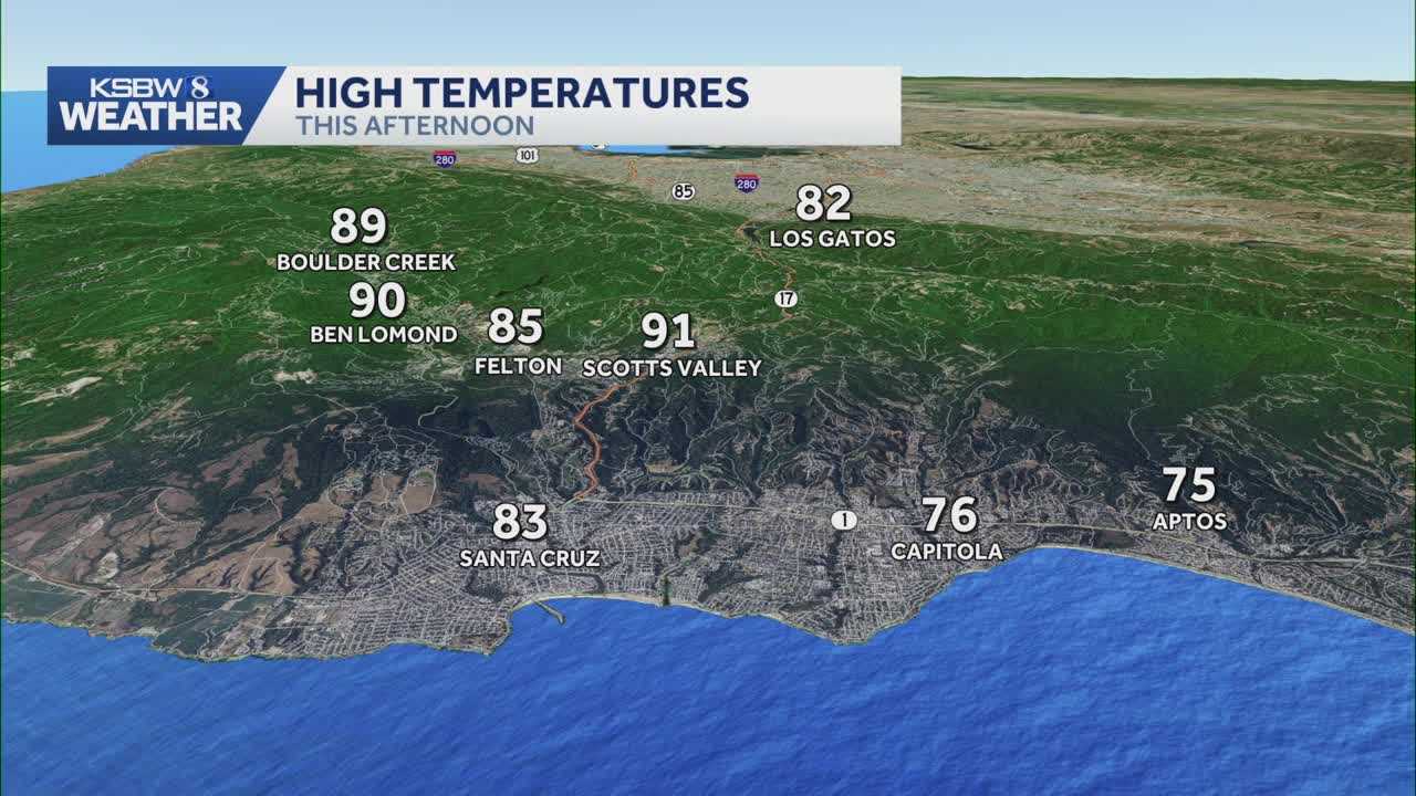 Above-normal temperatures persist across California with dry weather forecast