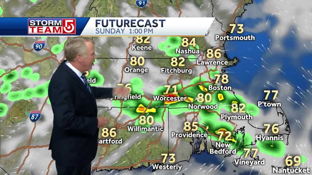Video: Scattered storms for rest of the weekend