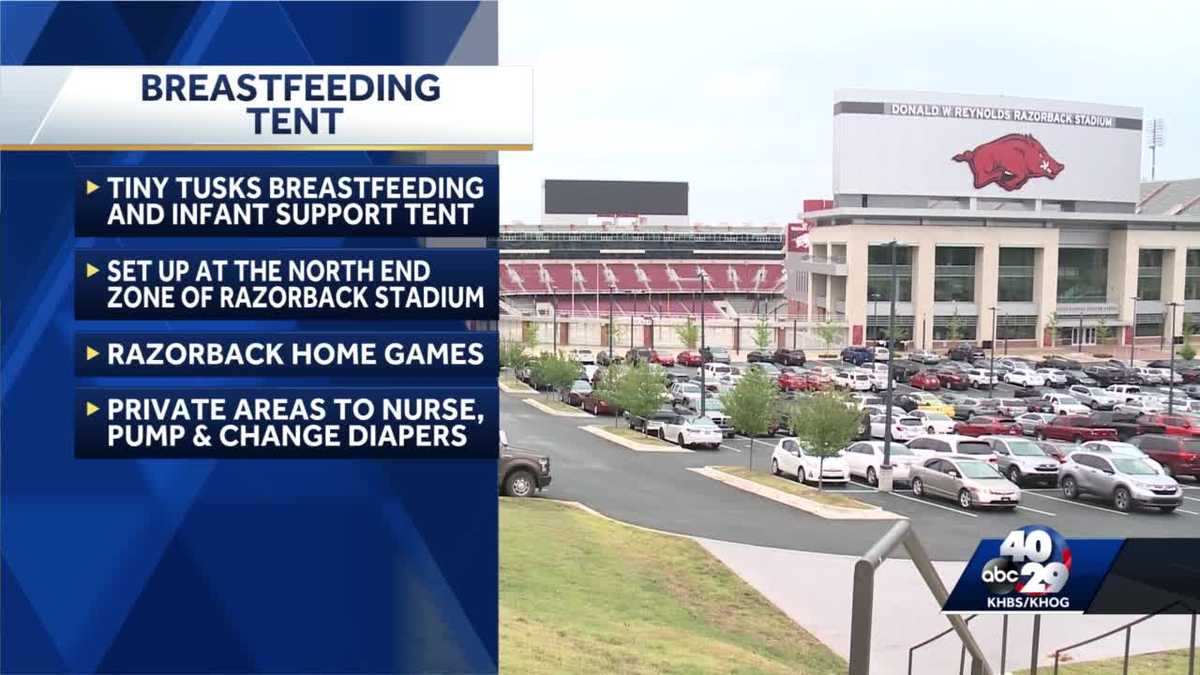 Breastfeeding tents coming to Razorback Stadium