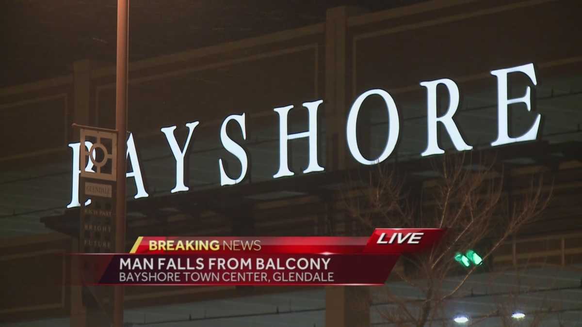Man falls from balcony at Bayshore Town Center mall