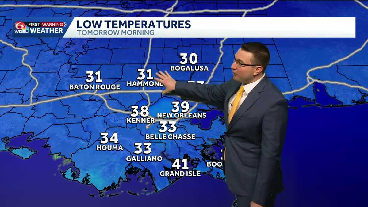 Clearing skies and cooler before warming up again this weekend