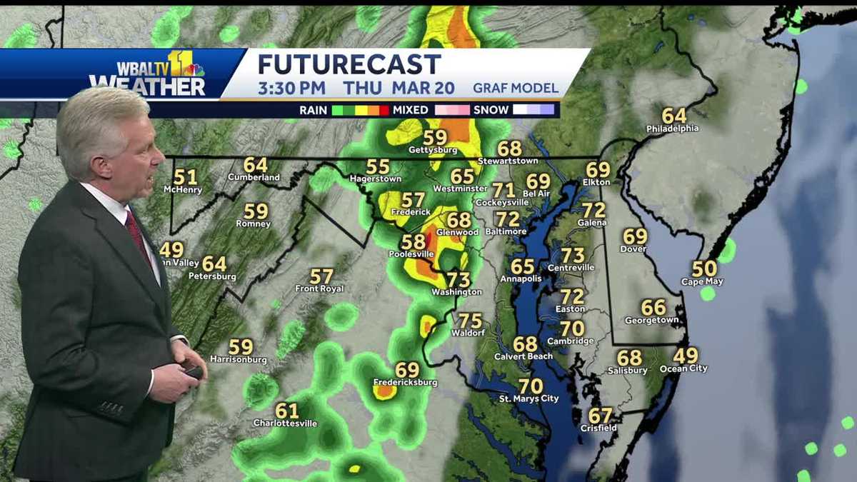 Spring starts with showers, mild temperatures in Maryland